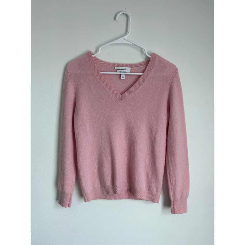 Nordstrom Cashmere Sweater Coquette Balletcore Girly Soft Girl Light Academia - Picture 2 of 5